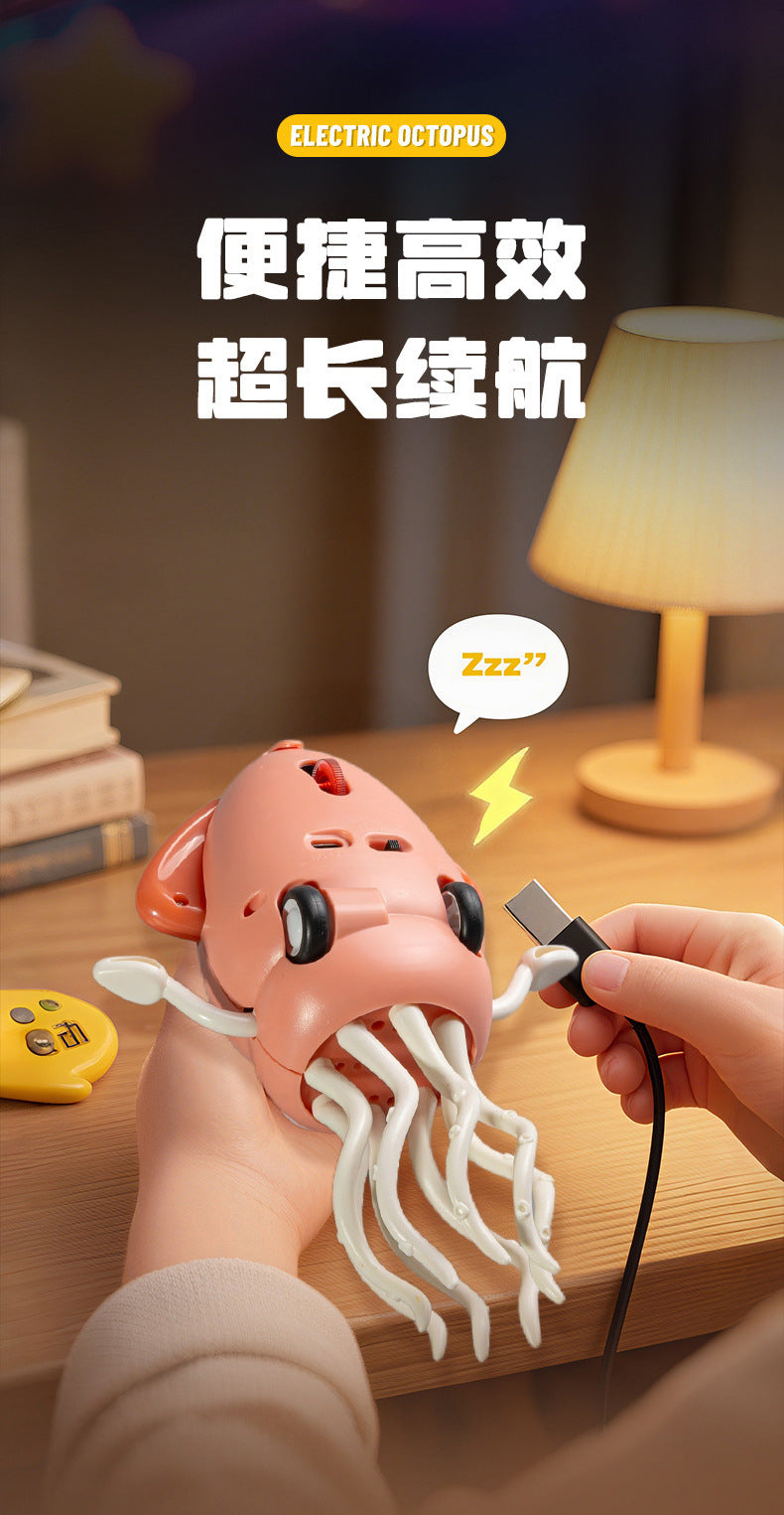 Magic Dancing Octopus Electric Cross-Border Glowing Children's Toy2025New Hot-Selling Internet Celebrity Toys
