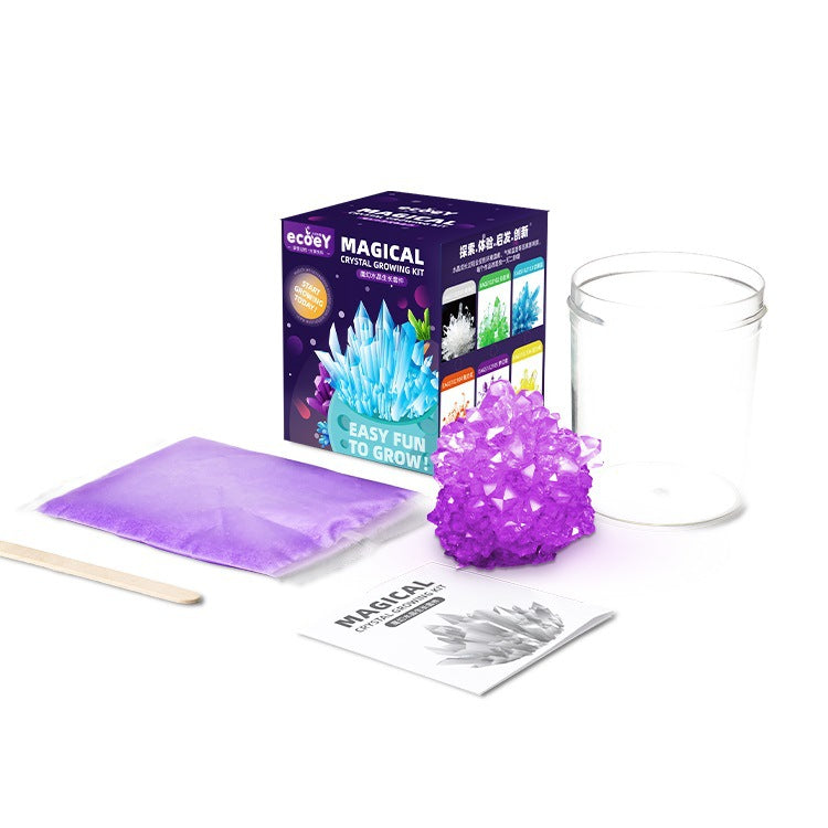 ECOEY Cross-Border Amazon Growing Crystal Crystal Crystal Seed Crystal Powder Children's Science Experiment Toy Kit