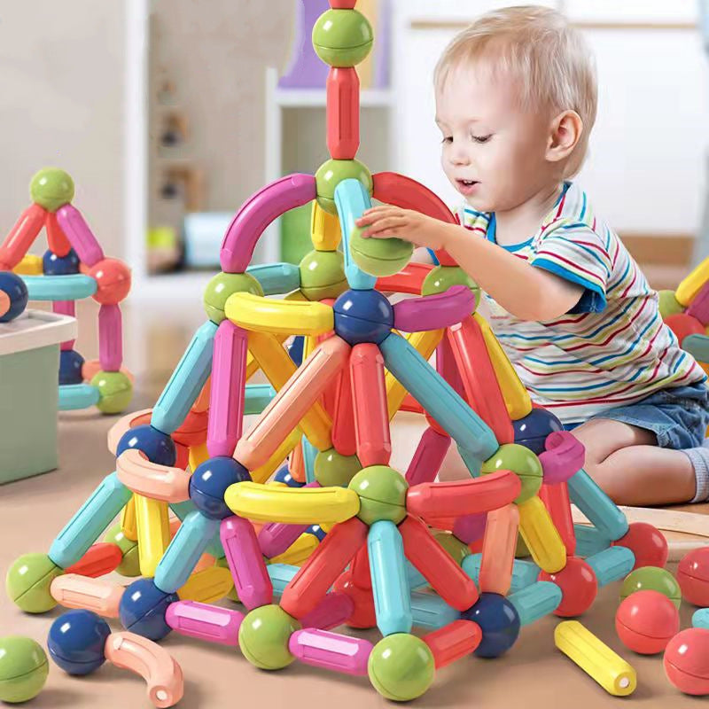 TikTok Cross-Border Magnetic Sticks Children's Early Education Educational Toys Intelligence Development Transformable Magnetic Building Blocks Dropshipping