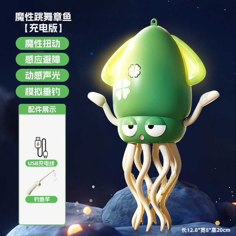 Magic Dancing Octopus Electric Cross-Border Glowing Children's Toy2025New Hot-Selling Internet Celebrity Toys