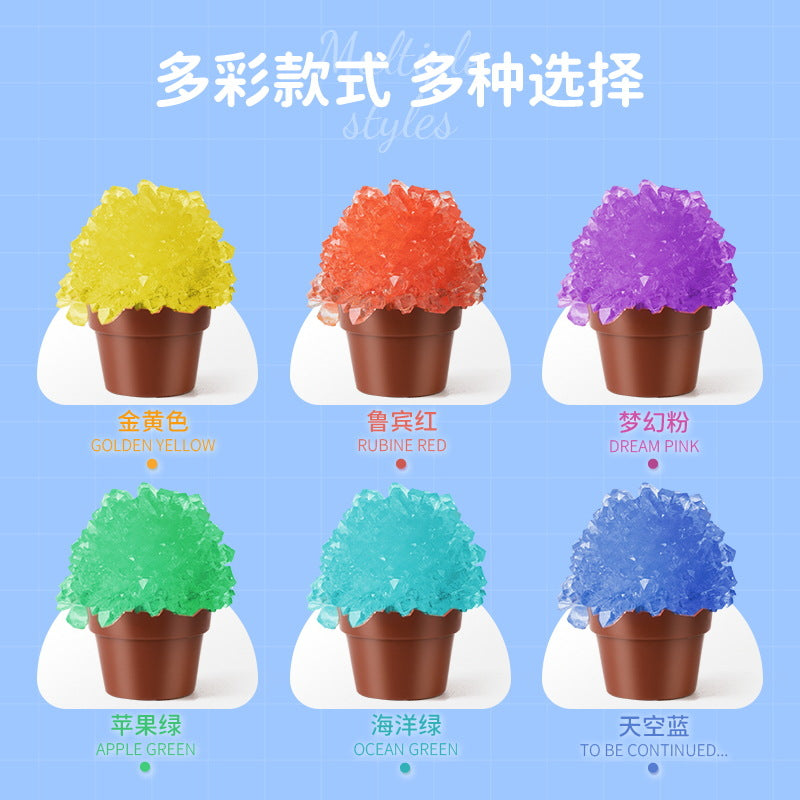 ECOEY Cross-Border Amazon Growing Crystal Crystal Crystal Seed Crystal Powder Children's Science Experiment Toy Kit