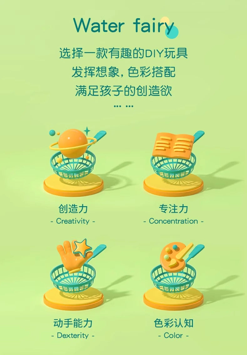 Handicraft for Boys and Girls diy Make Magic Water Elf Toy Water Baby Solution DIY Magic Children's Toy Set