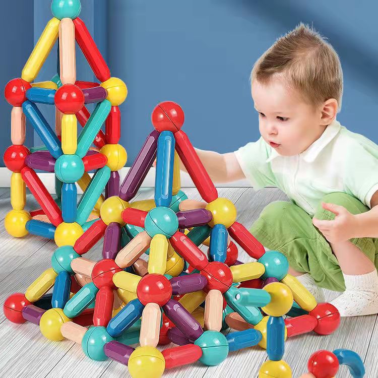 TikTok Cross-Border Magnetic Sticks Children's Early Education Educational Toys Intelligence Development Transformable Magnetic Building Blocks Dropshipping