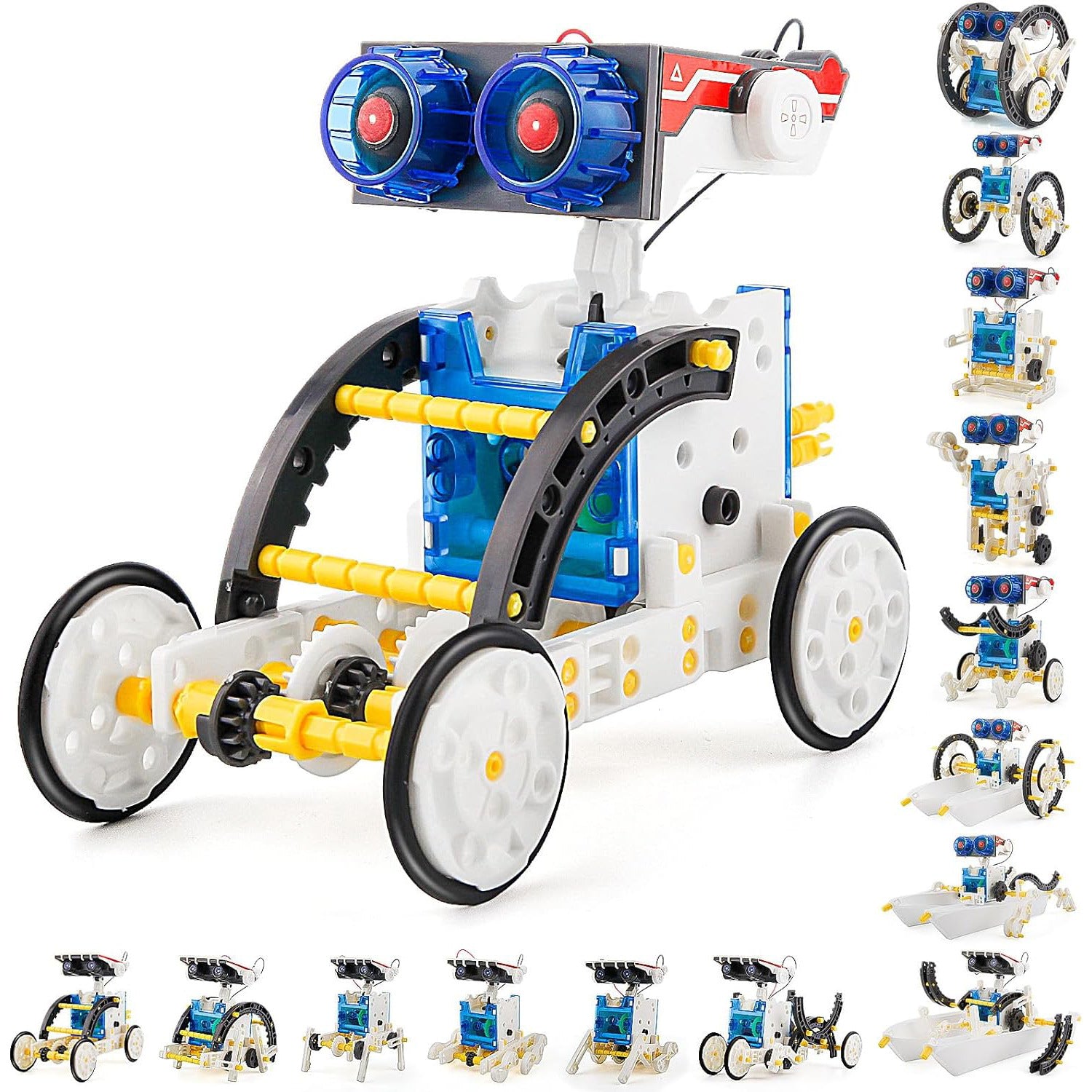 2024New Cross-Border DIY Assembled Toys 29Combination1Self-installed Solar Toy Car29Combination1Intelligent Robot