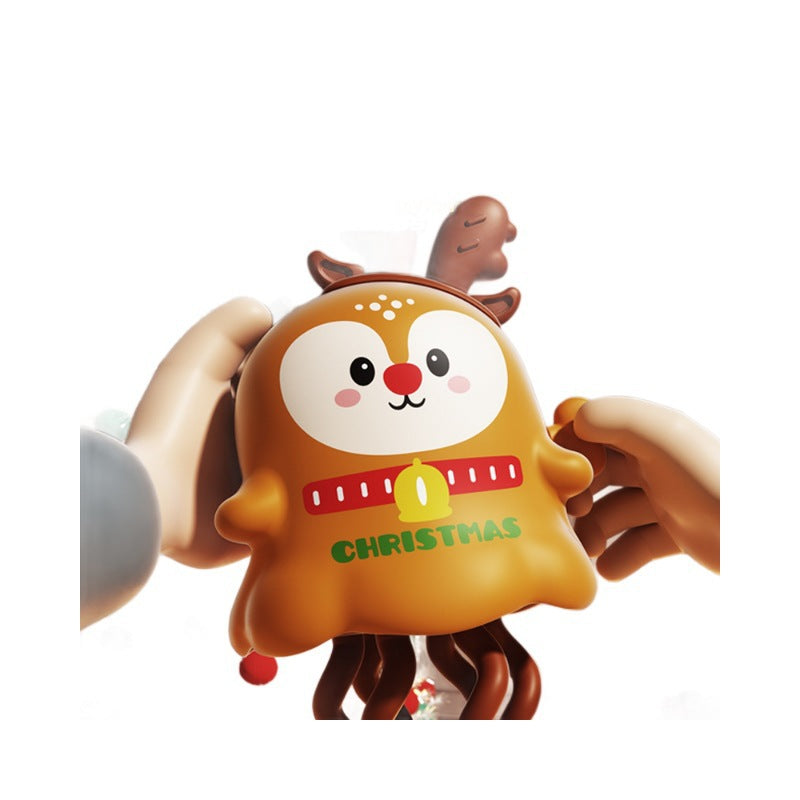 Cross-Border Wind-Up Halloween Dancing Octopus Toy Christmas Creative Stress Relief Fun Cartoon Toy Wholesale