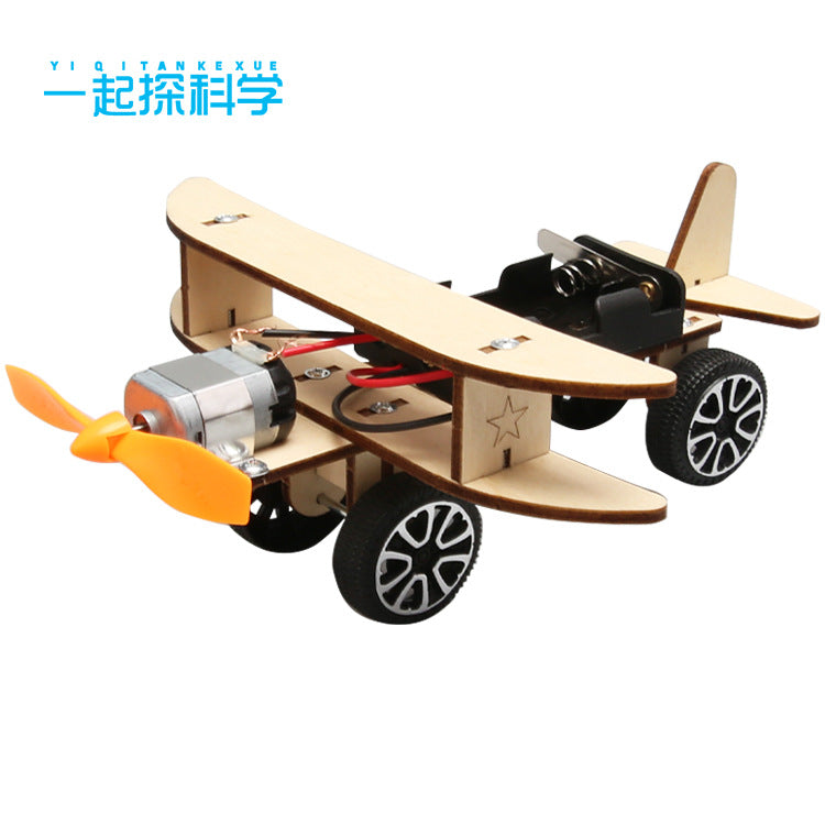 Technology small production electric gliding airplane DIY Handmade Albatross Airplane Model Experimental Materials Student Toys
