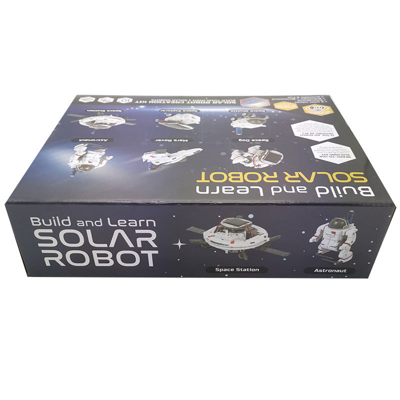 Children's Puzzle DIY Assembled Toys Six-in-one self-installed solar toy car6Combination1Intelligent Robot