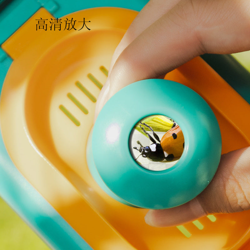 Foreign Trade Children's Outdoor Insect Box Telescope Spring Outing Catching Net Set Wild Adventure Biological Science Educational Toy