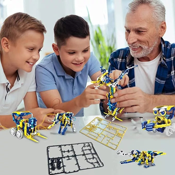 Cross-border hot sale DIY Assembled Toys 11-in-1 Self-Assembled Solar Toy Car11Combination1Intelligent Robot