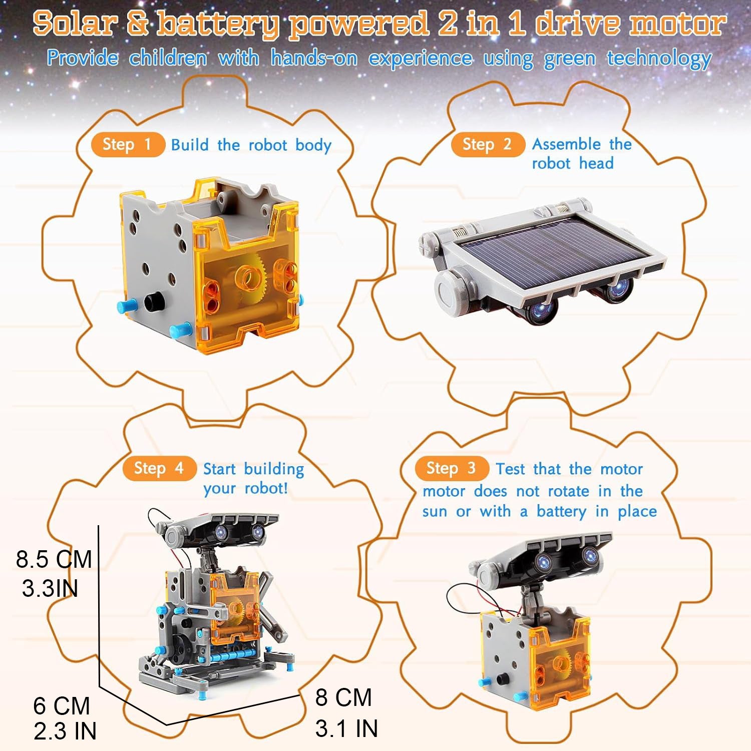 2024New Cross-Border DIY Assembled Toys 29Combination1Self-installed Solar Toy Car29Combination1Intelligent Robot