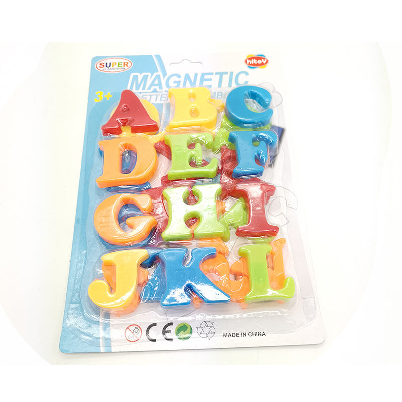 Cross-Border High-Quality Hot-Selling Early Education Magnetic Teaching English Alphabet Stickers Number Pinyin Magnetic Stickers Uppercase and Lowercase Fridge Magnets