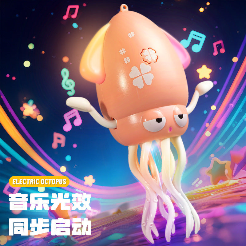 Magic Dancing Octopus Electric Cross-Border Glowing Children's Toy2025New Hot-Selling Internet Celebrity Toys