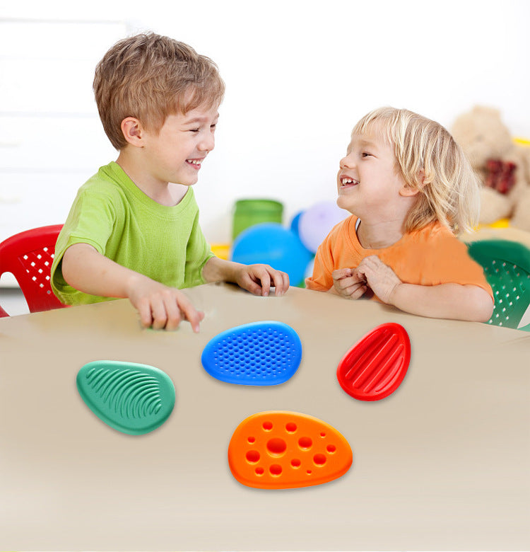 Cross-Border New Products FidgetToys Children's Stress Relief Stone Silicone Sensory Stone Soft Texture Stress Relief Toy3/6PCS