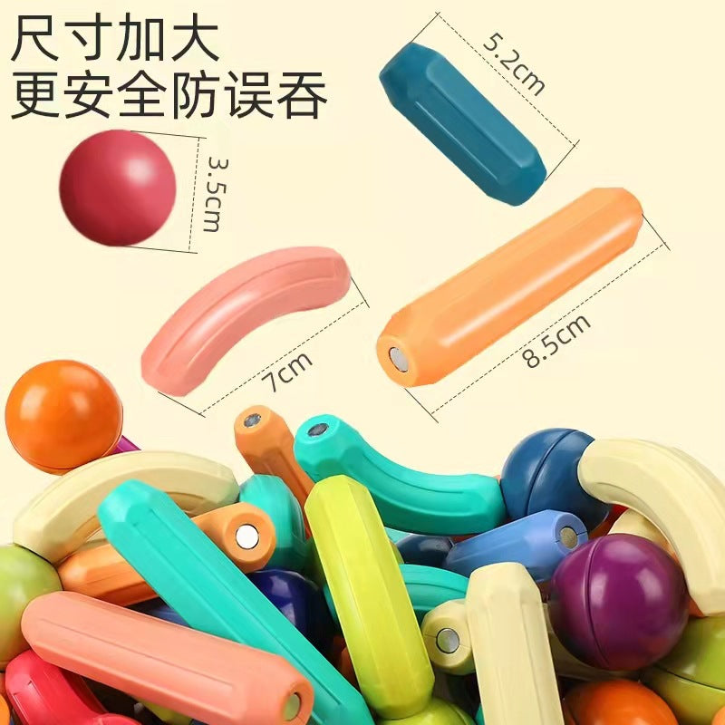 TikTok Cross-Border Magnetic Sticks Children's Early Education Educational Toys Intelligence Development Transformable Magnetic Building Blocks Dropshipping