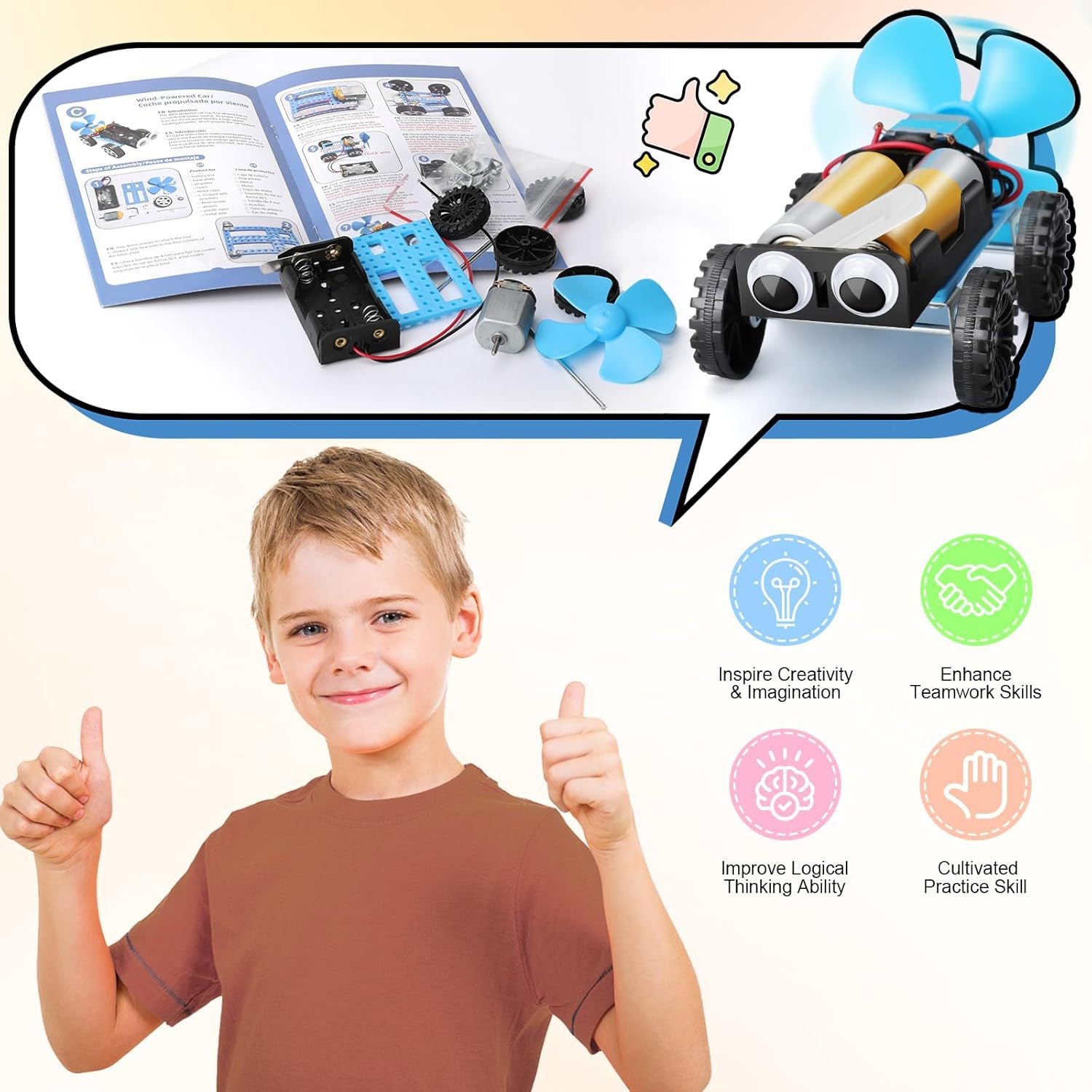 Science Experiment Set for Elementary School Students Science Crafts ABS Educational Toys diy Material Kit Technology Small Creation