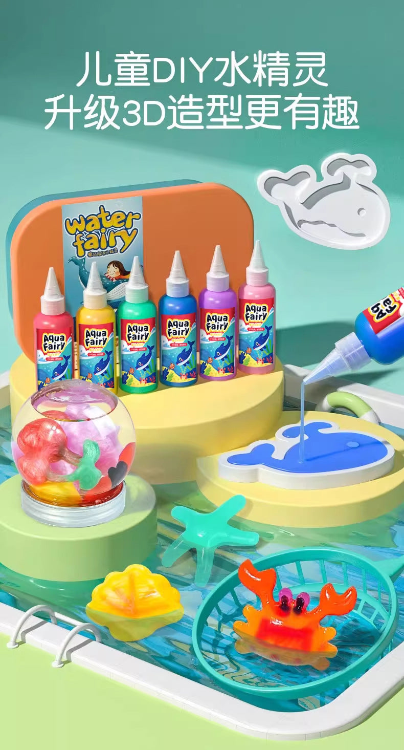 Handicraft for Boys and Girls diy Make Magic Water Elf Toy Water Baby Solution DIY Magic Children's Toy Set