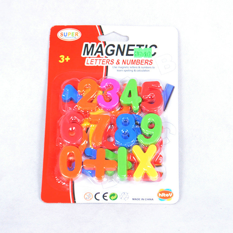 Early Education26Magnetic English Uppercase and Lowercase Letters and Numbers Magnetic Fridge Magnets Card Packaging Children's Toys