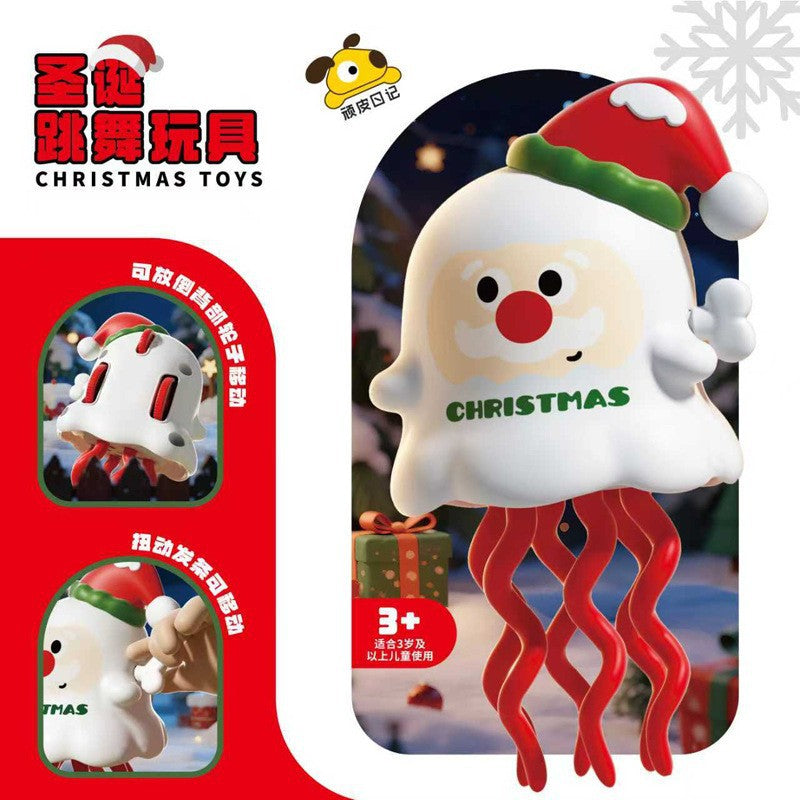 Cross-Border Wind-Up Halloween Dancing Octopus Toy Christmas Creative Stress Relief Fun Cartoon Toy Wholesale