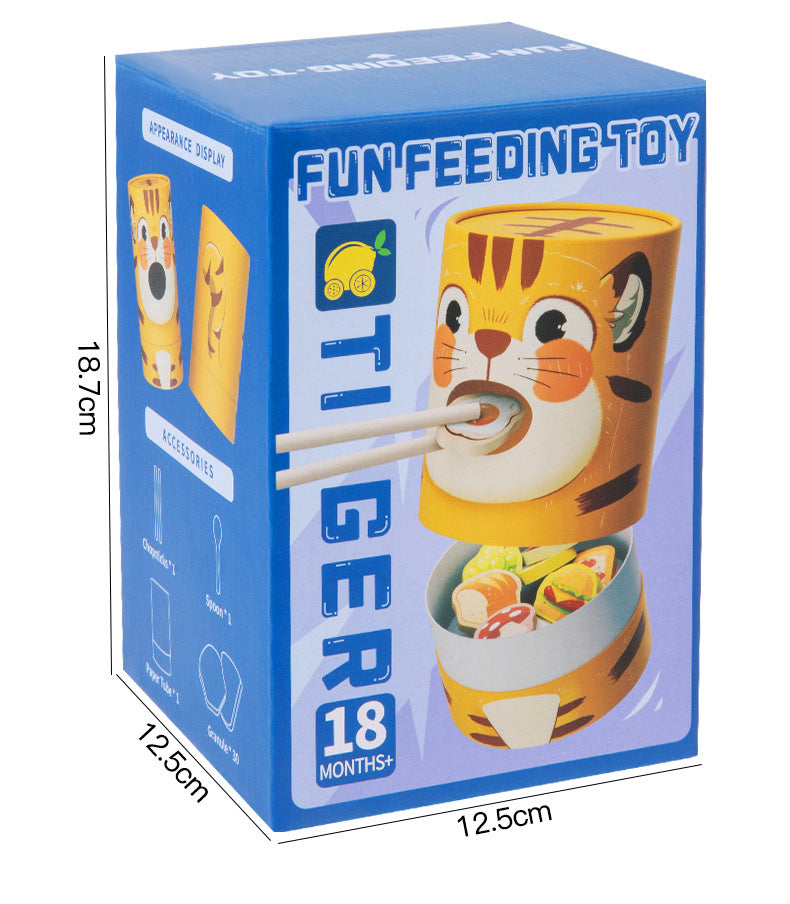 CPC CE Children's Fun Feeding Game Kindergarten Pretend Play Early Education Educational Chopsticks Training Wooden Toys