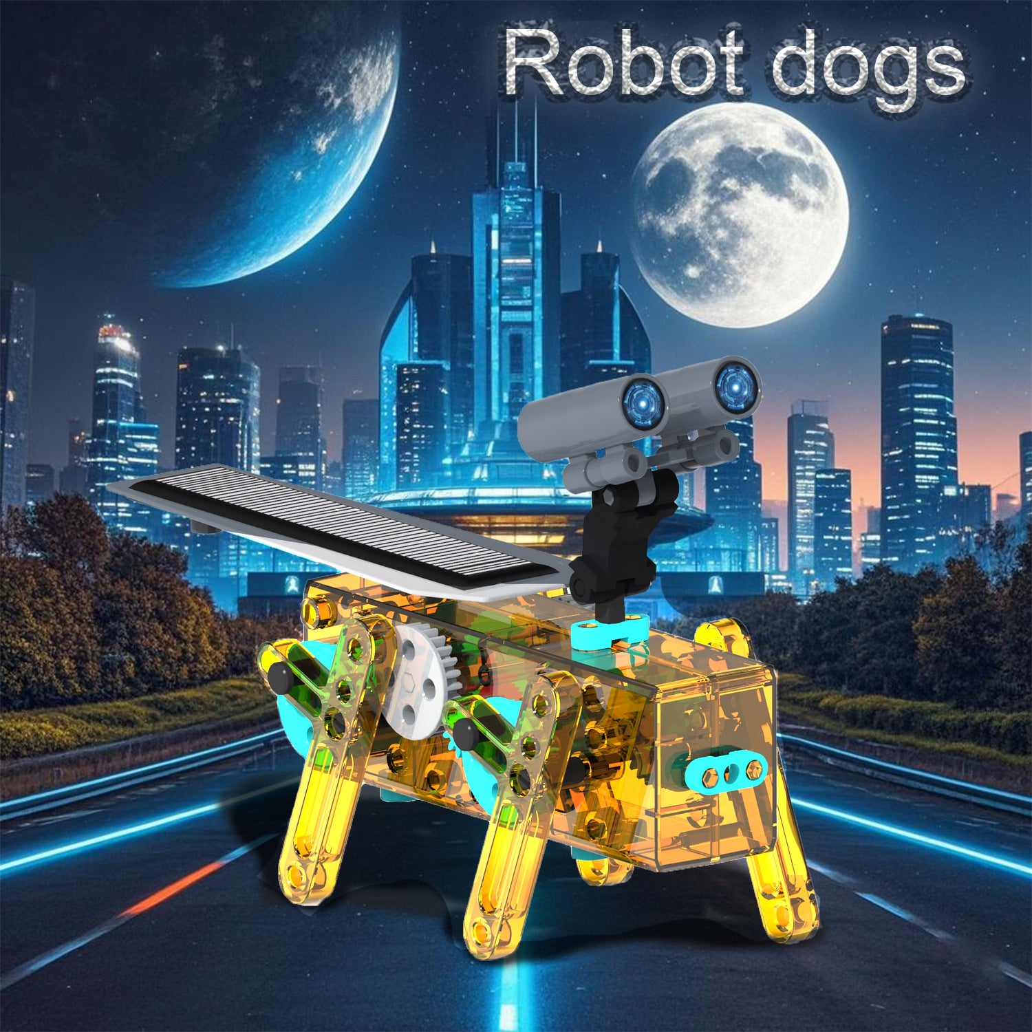 25 in 1DIY Assembling Toy All-in-One Mini Self-Assembled Space Solar Building Block Car Intelligent Robot