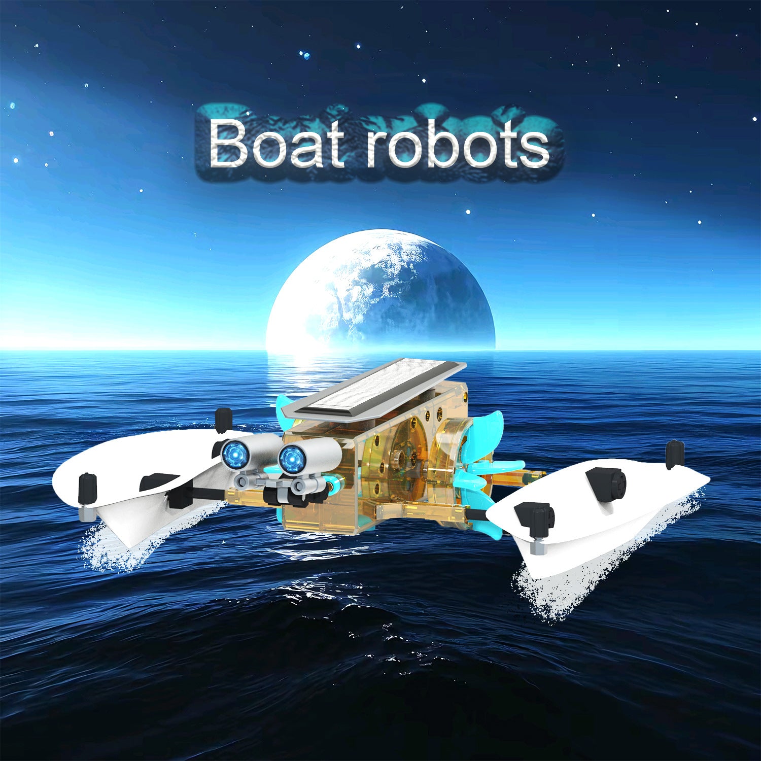 25 in 1DIY Assembling Toy All-in-One Mini Self-Assembled Space Solar Building Block Car Intelligent Robot