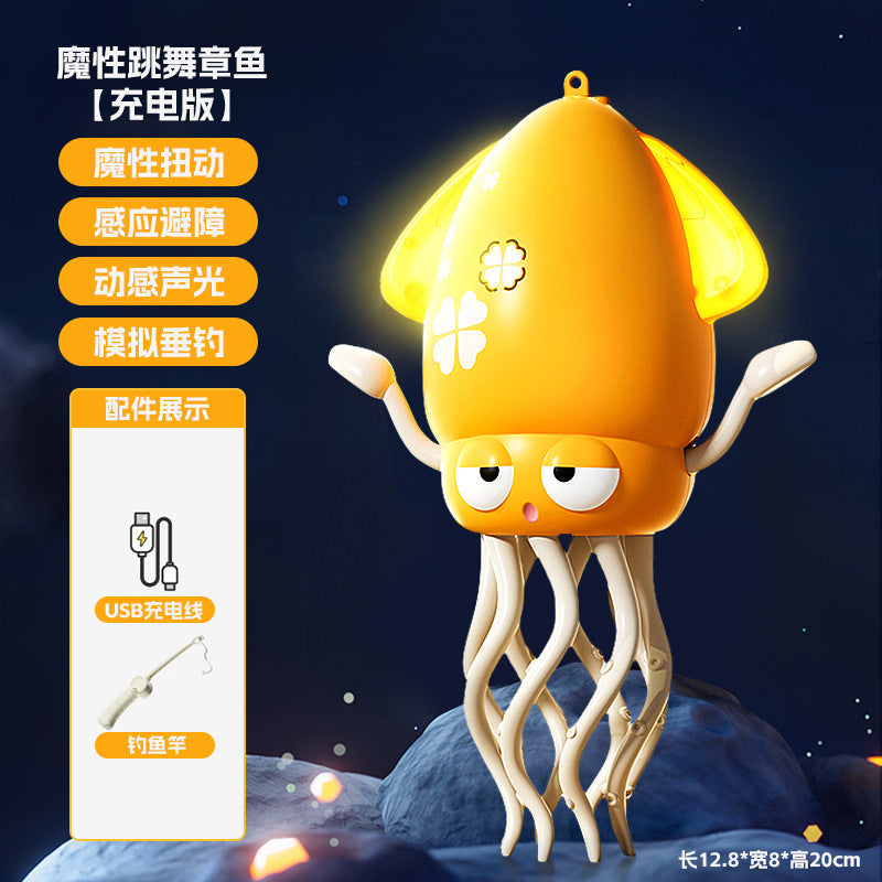 Magic Dancing Octopus Electric Cross-Border Glowing Children's Toy2025New Hot-Selling Internet Celebrity Toys
