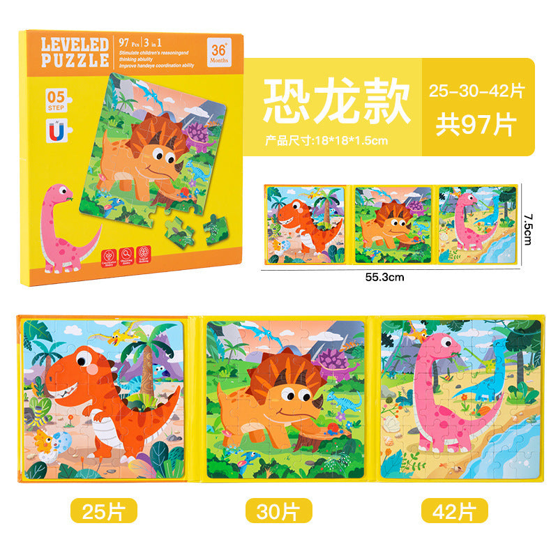 Cross-border Hot-Selling Magnetic Puzzle3-6Years Old Baby Early Education Educational Toys Advanced Magnetic Children's Puzzle