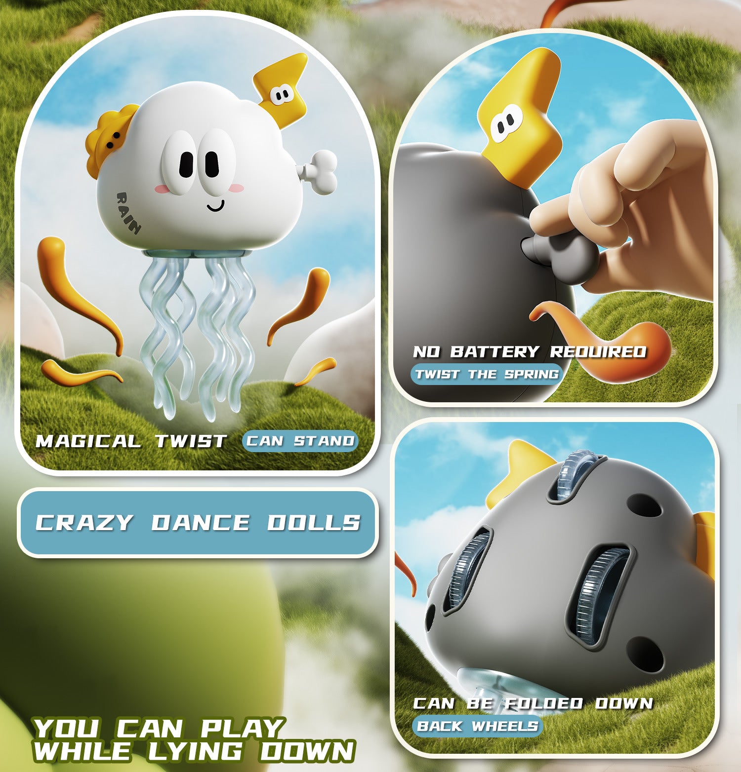 Cross-Border Wind-Up Halloween Dancing Octopus Toy Christmas Creative Stress Relief Fun Cartoon Toy Wholesale