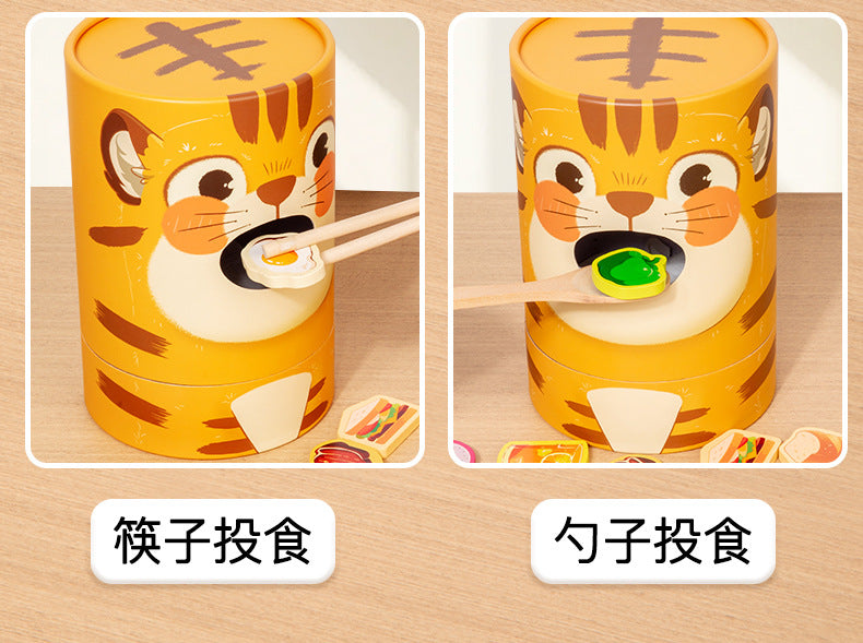 CPC CE Children's Fun Feeding Game Kindergarten Pretend Play Early Education Educational Chopsticks Training Wooden Toys