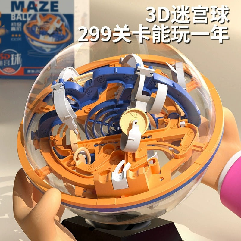 Children's Extra Large Size3d 3D Maze Ball Rolling Puzzle Educational Thinking Focus Training Toy Cube for Boys