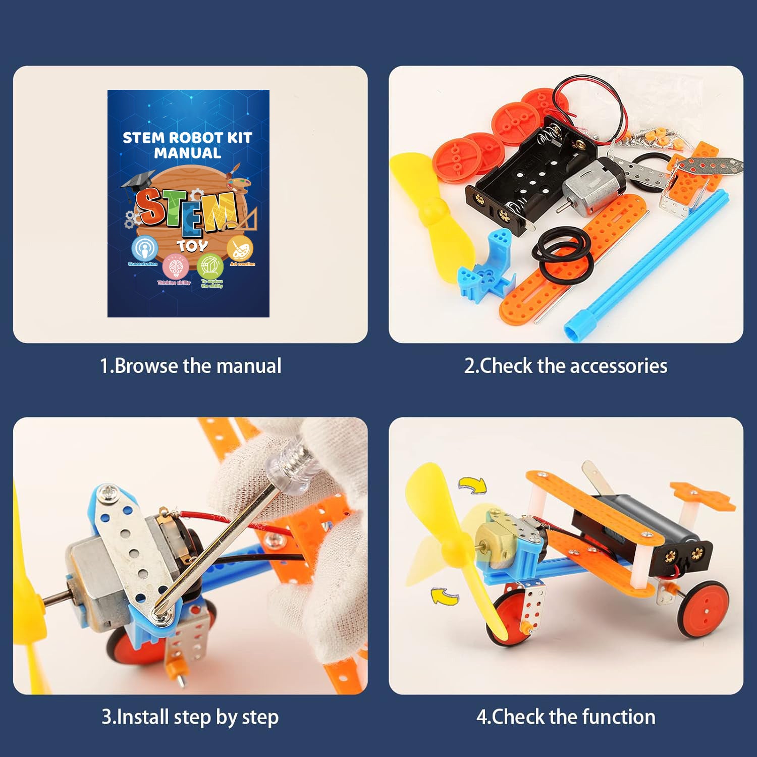 Science Experiment Set for Elementary School Students Science Crafts ABS Educational Toys diy Material Kit Technology Small Creation