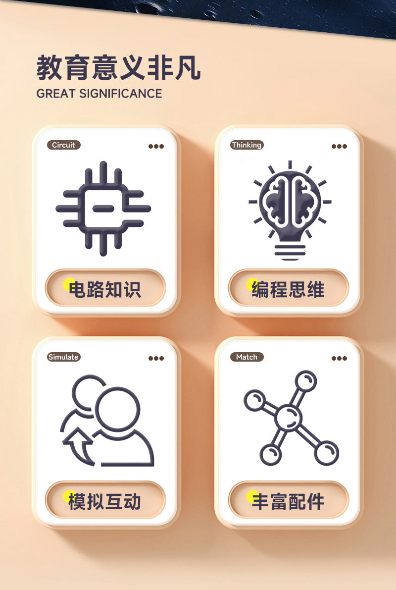 Learn from the Horse steam Electronic Building Blocks Physical Circuit Assembly Science Experiment Educational Model Cutting-edge Toy