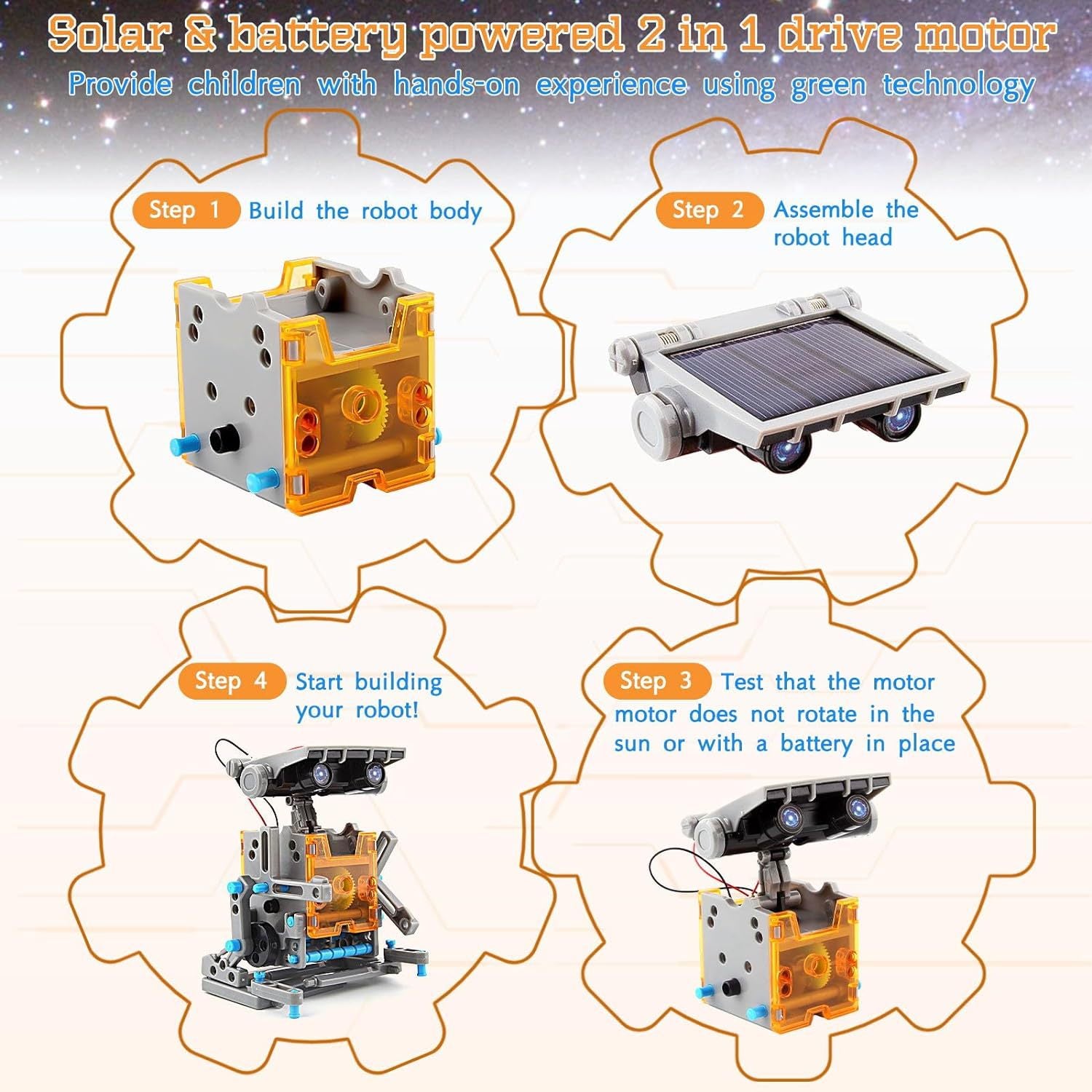 2024New Cross-Border DIY Assembled Toys 29Combination1Self-installed Solar Toy Car29Combination1Intelligent Robot