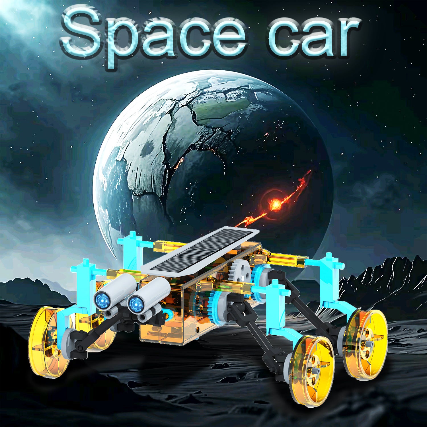 25 in 1DIY Assembling Toy All-in-One Mini Self-Assembled Space Solar Building Block Car Intelligent Robot