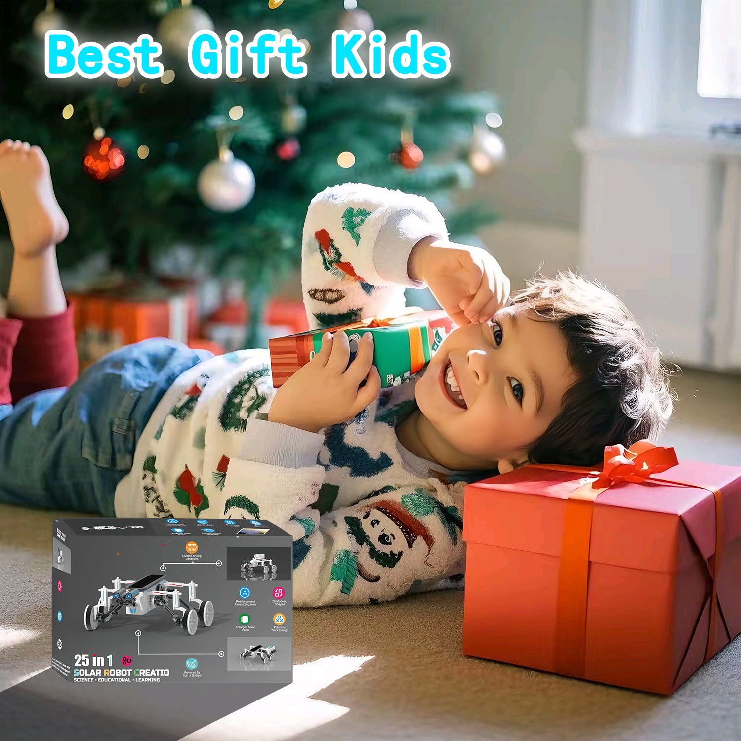 25 in 1DIY Assembling Toy All-in-One Mini Self-Assembled Space Solar Building Block Car Intelligent Robot