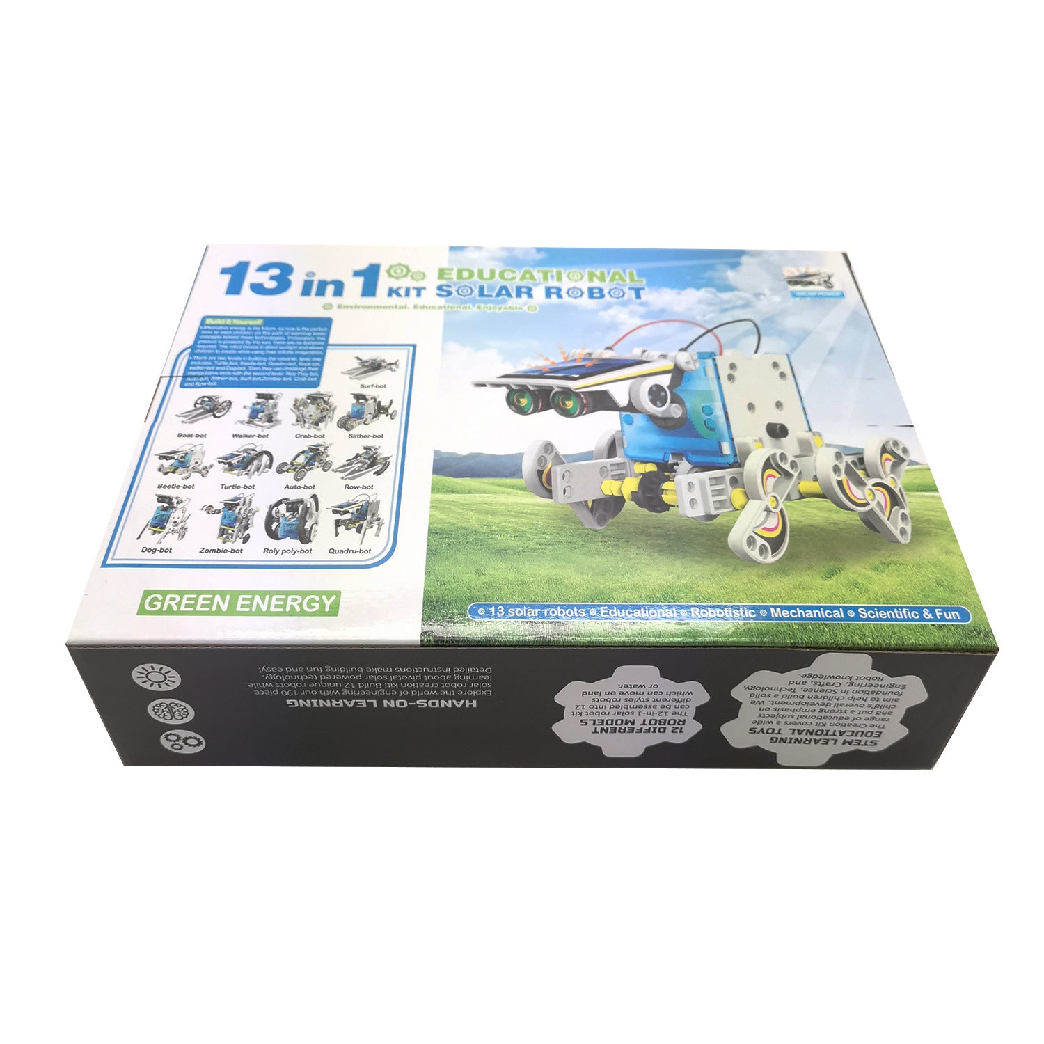 Cross-border hot sale DIY Assembled Toys 13-in-1 Self-Assembled Solar Toy Car13Combination1Intelligent Robot