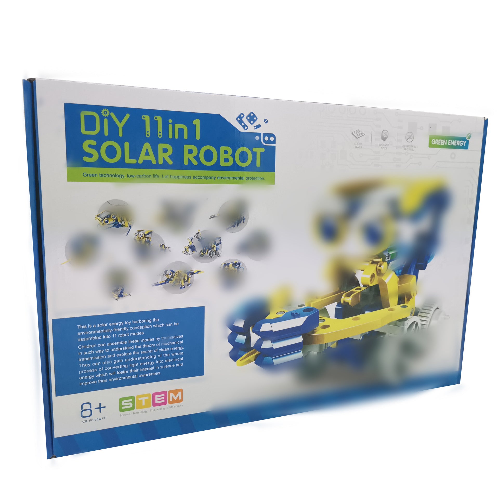 Cross-border hot sale DIY Assembled Toys 13-in-1 Self-Assembled Solar Toy Car13Combination1Intelligent Robot