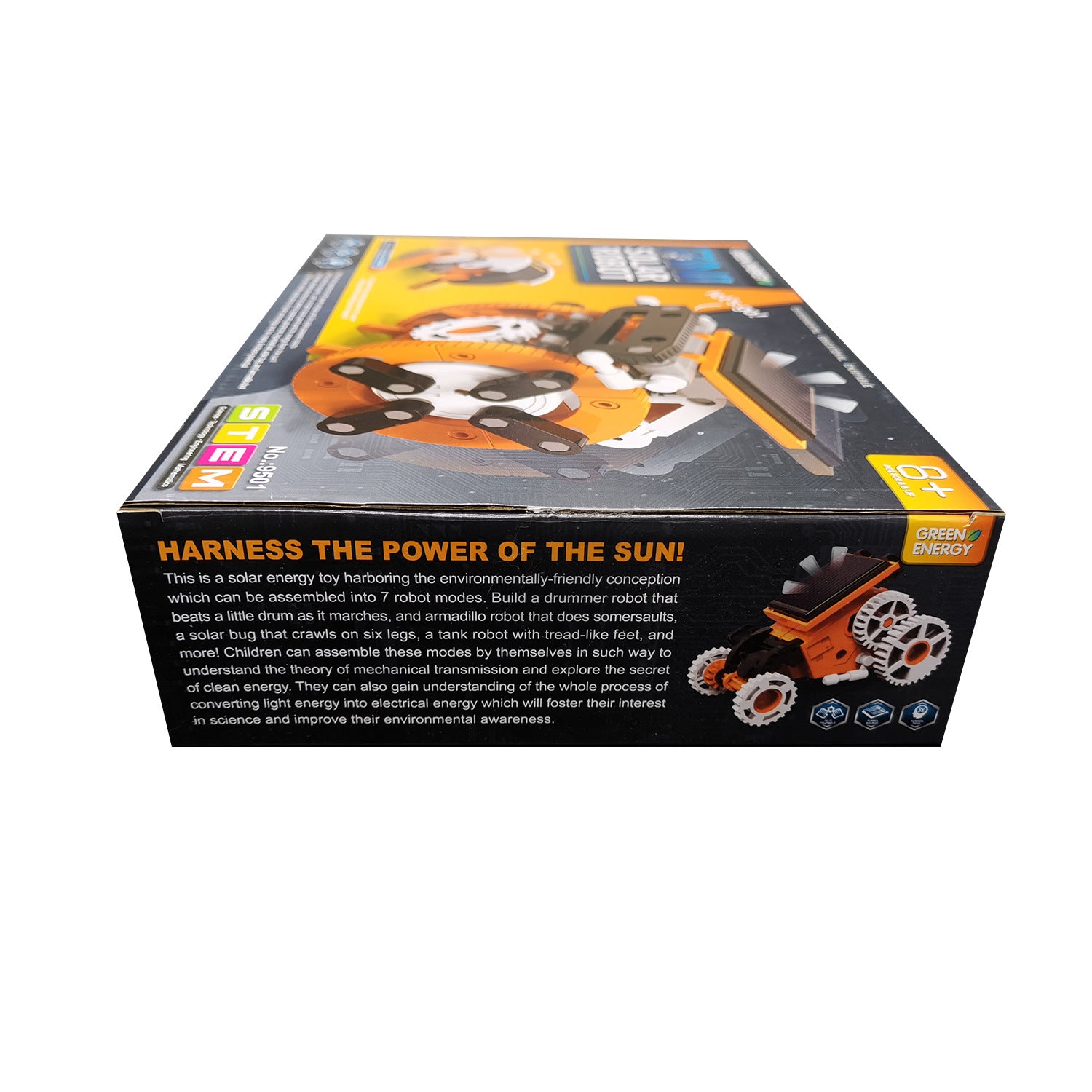 Cross-border hot sale DIY Assembling Toy 7-in-1 Self-Assembled Solar Robot7Combination1Intelligent Robot Puzzle