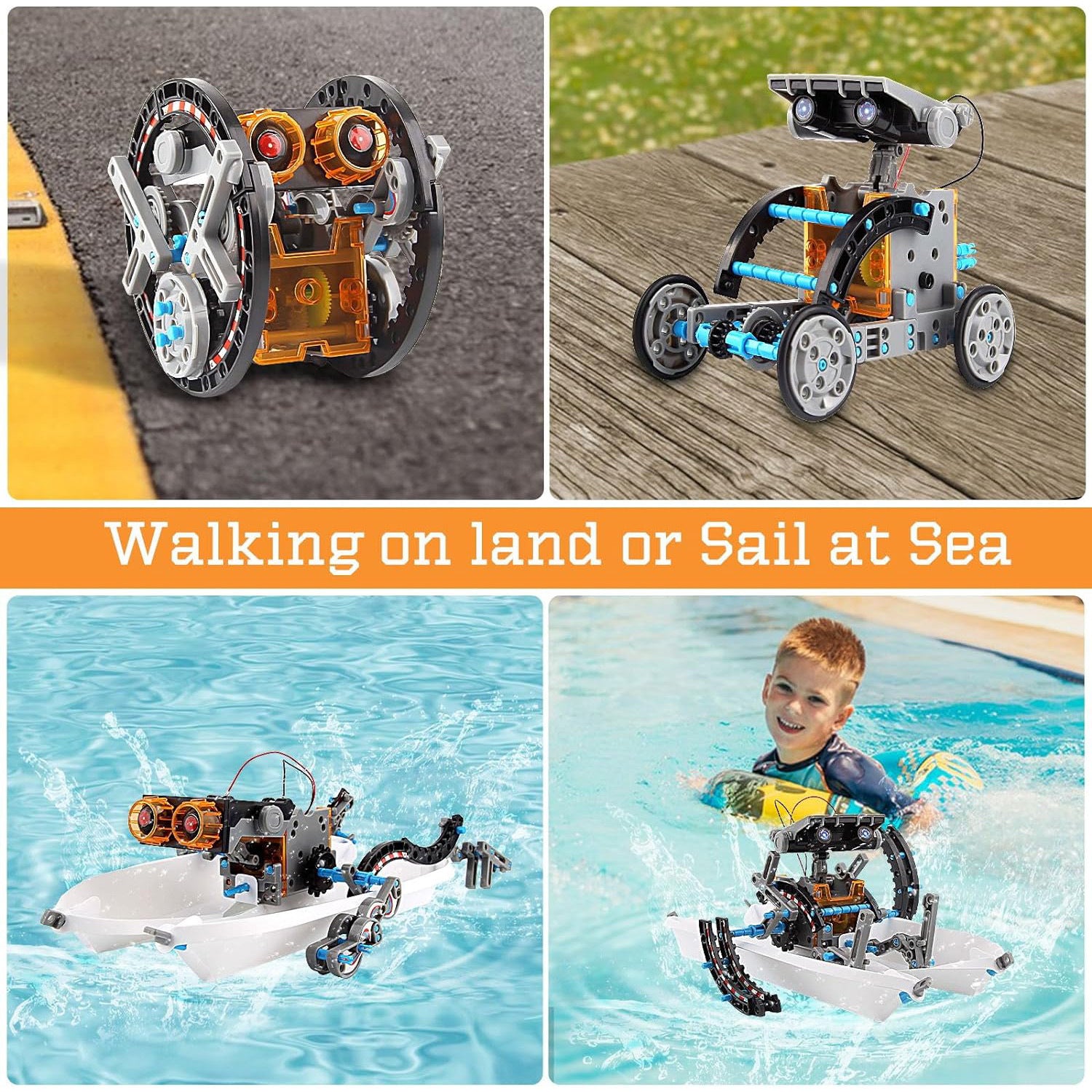 2024New Cross-Border DIY Assembled Toys 29Combination1Self-installed Solar Toy Car29Combination1Intelligent Robot