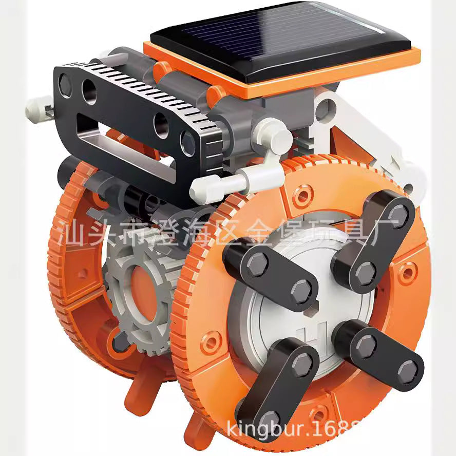 Cross-border hot sale DIY Assembling Toy 7-in-1 Self-Assembled Solar Robot7Combination1Intelligent Robot Puzzle