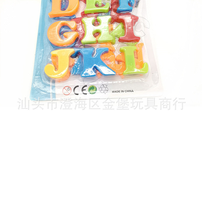 Cross-Border High-Quality Hot-Selling Early Education Magnetic Teaching English Alphabet Stickers Number Pinyin Magnetic Stickers Uppercase and Lowercase Fridge Magnets