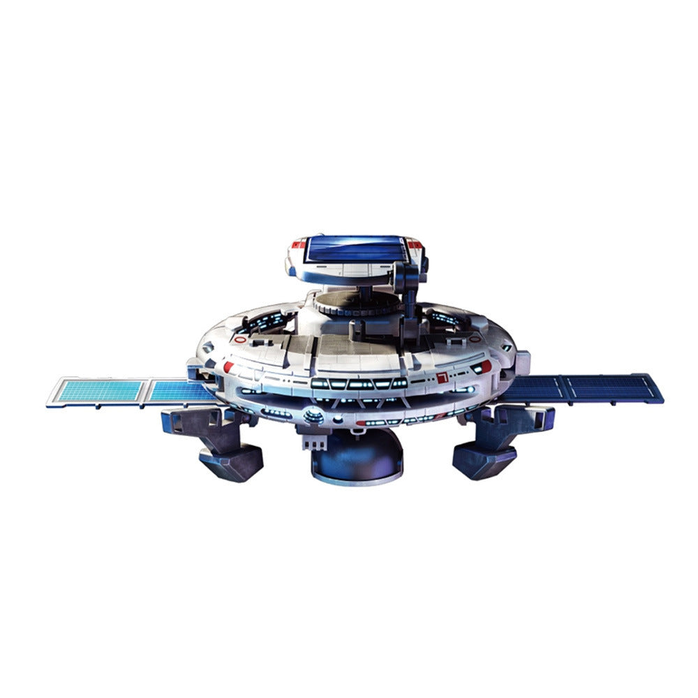 DIY Assembling Toy 6-in-1 Self-Assembled Space Solar Building Block Car6Combination1Robot Solar Toy