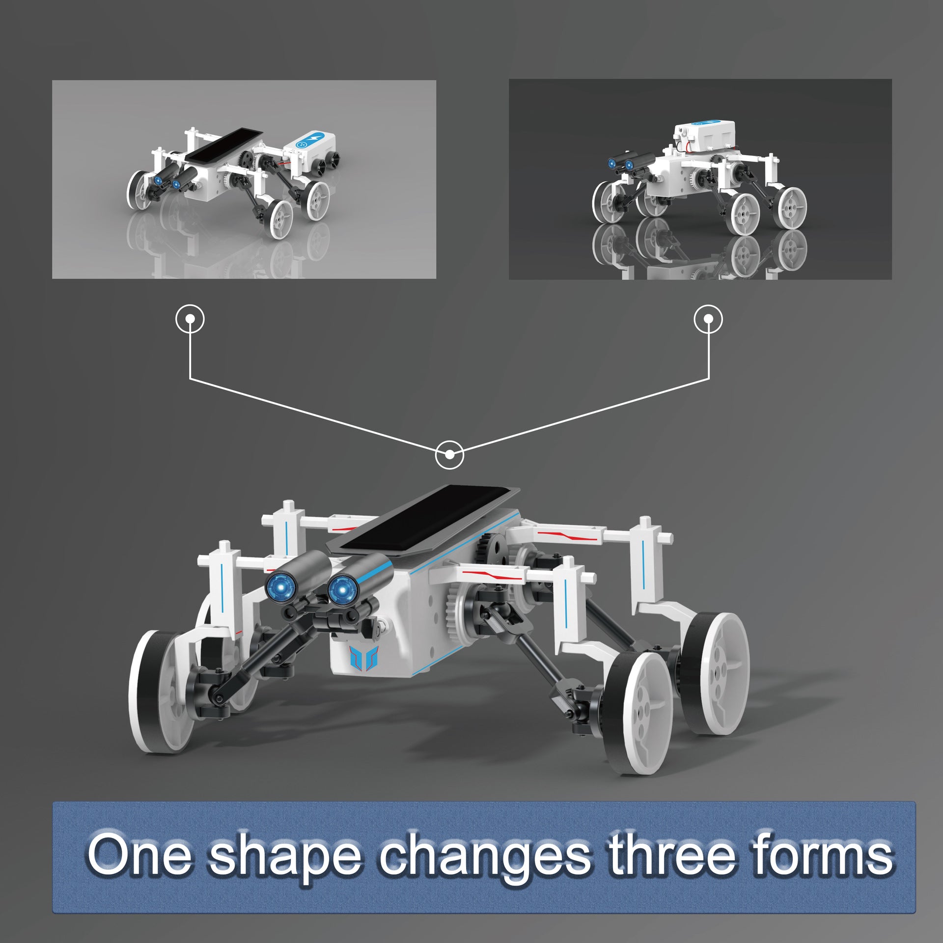 25 in 1DIY Assembling Toy All-in-One Mini Self-Assembled Space Solar Building Block Car Intelligent Robot