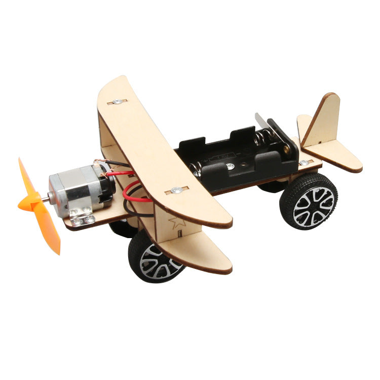 Technology small production electric gliding airplane DIY Handmade Albatross Airplane Model Experimental Materials Student Toys