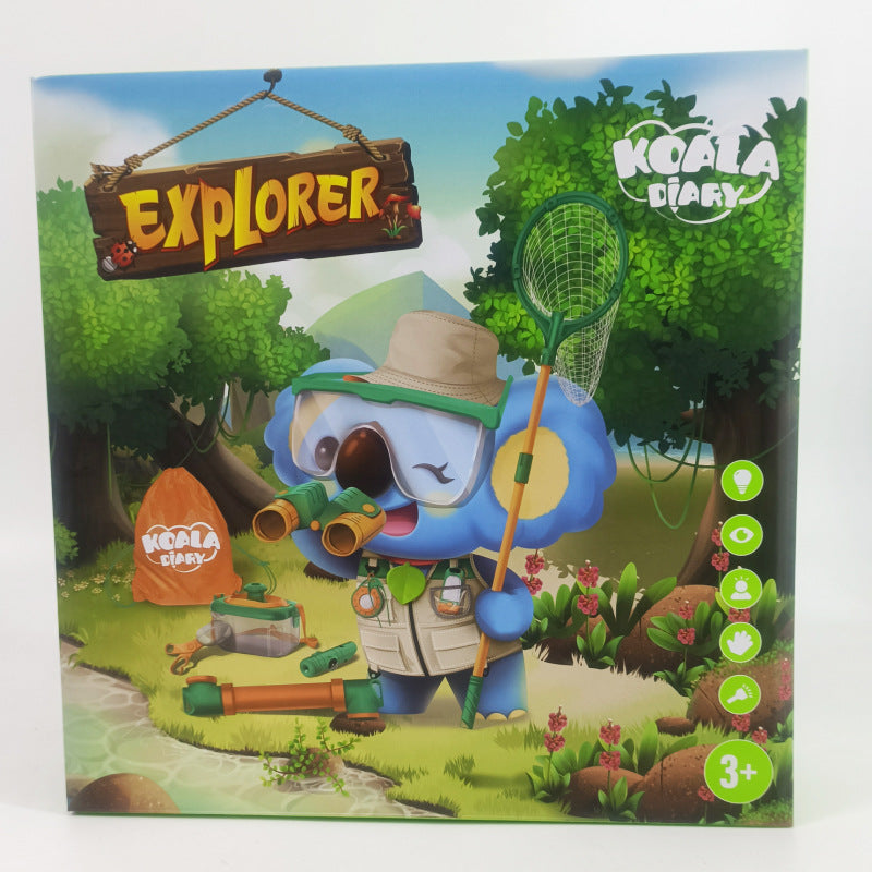 Foreign Trade Children's Outdoor Insect Box Telescope Spring Outing Catching Net Set Wild Adventure Biological Science Educational Toy