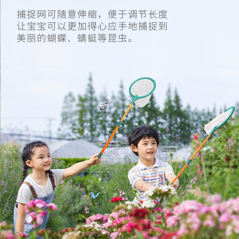 Foreign Trade Children's Outdoor Insect Box Telescope Spring Outing Catching Net Set Wild Adventure Biological Science Educational Toy