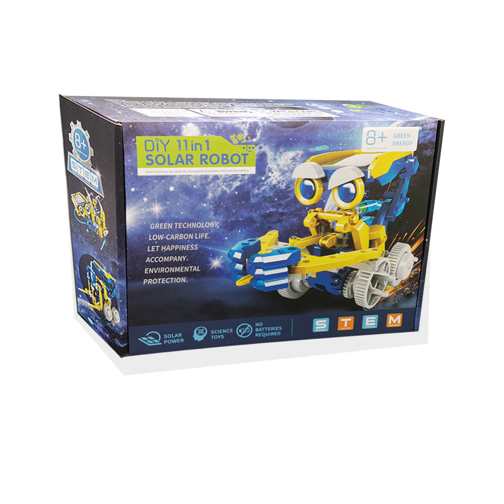 Cross-border hot sale DIY Assembled Toys 11-in-1 Self-Assembled Solar Toy Car11Combination1Intelligent Robot