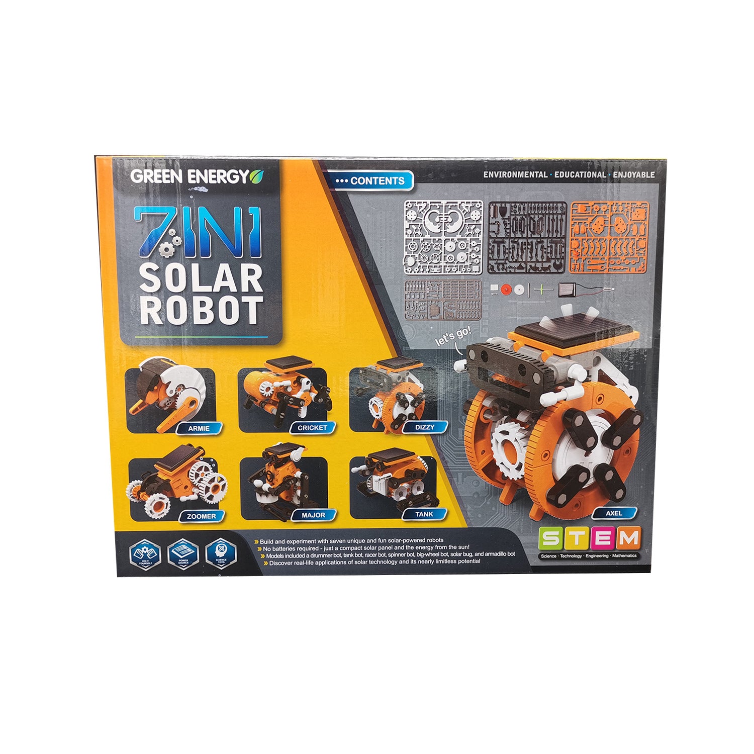 Cross-border hot sale DIY Assembling Toy 7-in-1 Self-Assembled Solar Robot7Combination1Intelligent Robot Puzzle