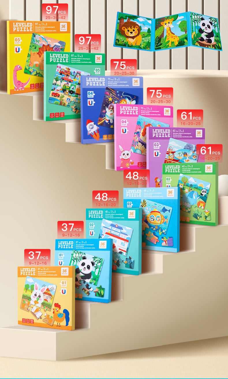 Cross-border Hot-Selling Magnetic Puzzle3-6Years Old Baby Early Education Educational Toys Advanced Magnetic Children's Puzzle